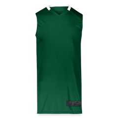 Adult Step-Back Basketball Jersey - dark green