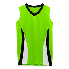 Augusta Girls' Tornado Jersey - lime/black/white