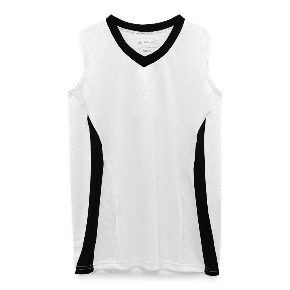Augusta Girls' Tornado Jersey - white/black