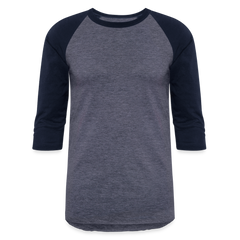 Baseball T-Shirt - heather blue/navy