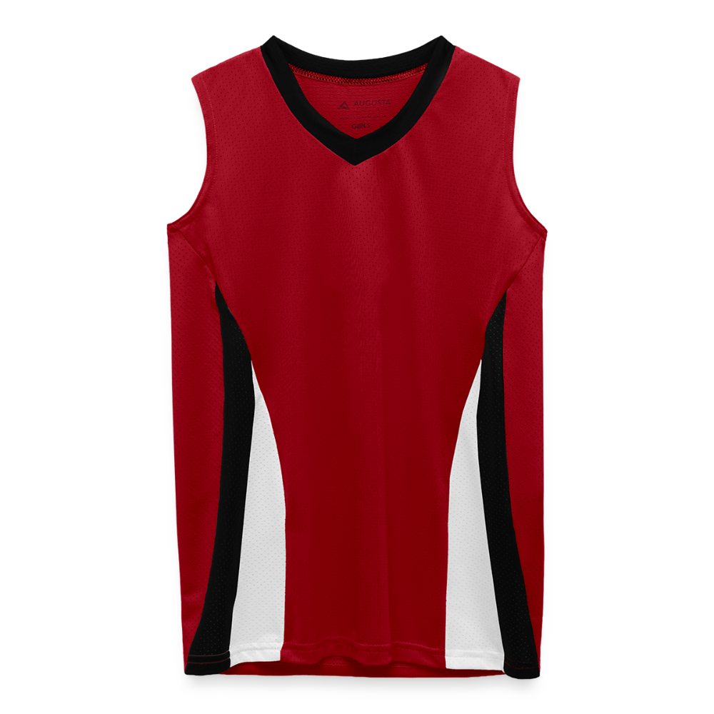 Augusta Girls' Tornado Jersey - red/black/white