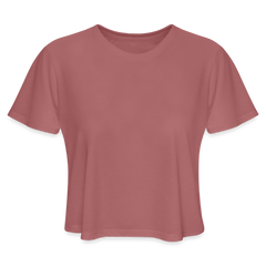 Women's Cropped T-Shirt - mauve