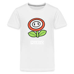 Kids' Premium T-Shirt- mario - white