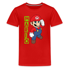 Kids' Premium T-Shirt-mario - red