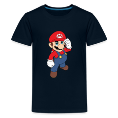 Kids' Premium T-Shirt-mario - deep navy