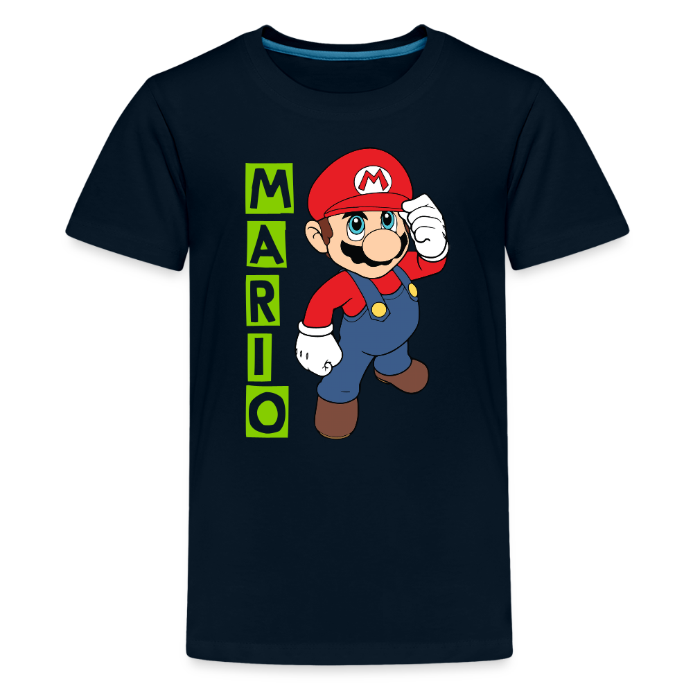 Kids' Premium T-Shirt-mario - deep navy