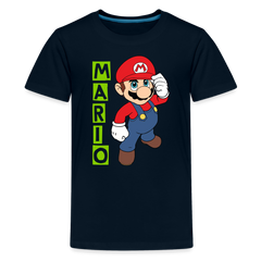 Kids' Premium T-Shirt-mario - deep navy