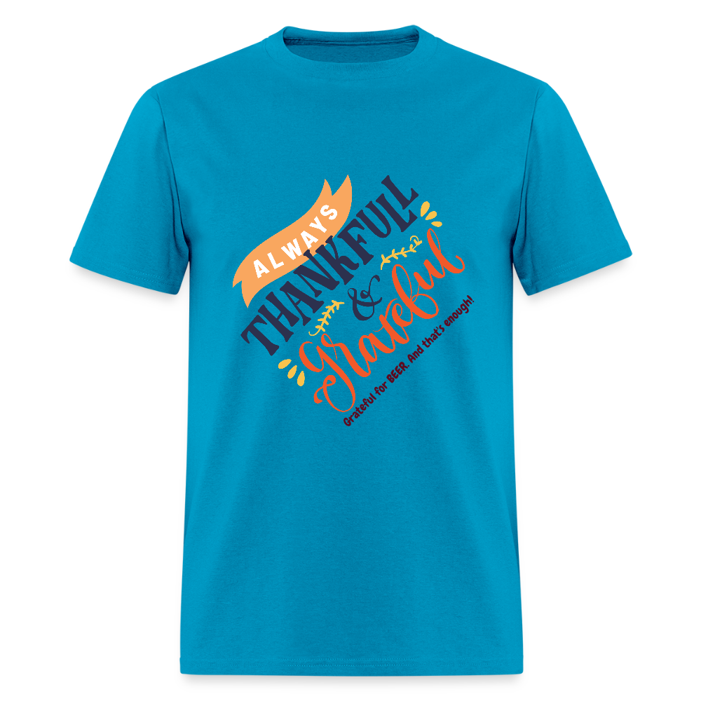 Men's T-Shirt | GRATITUDE - turquoise