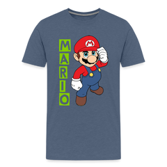 Kids' Premium T-Shirt-mario - heather blue