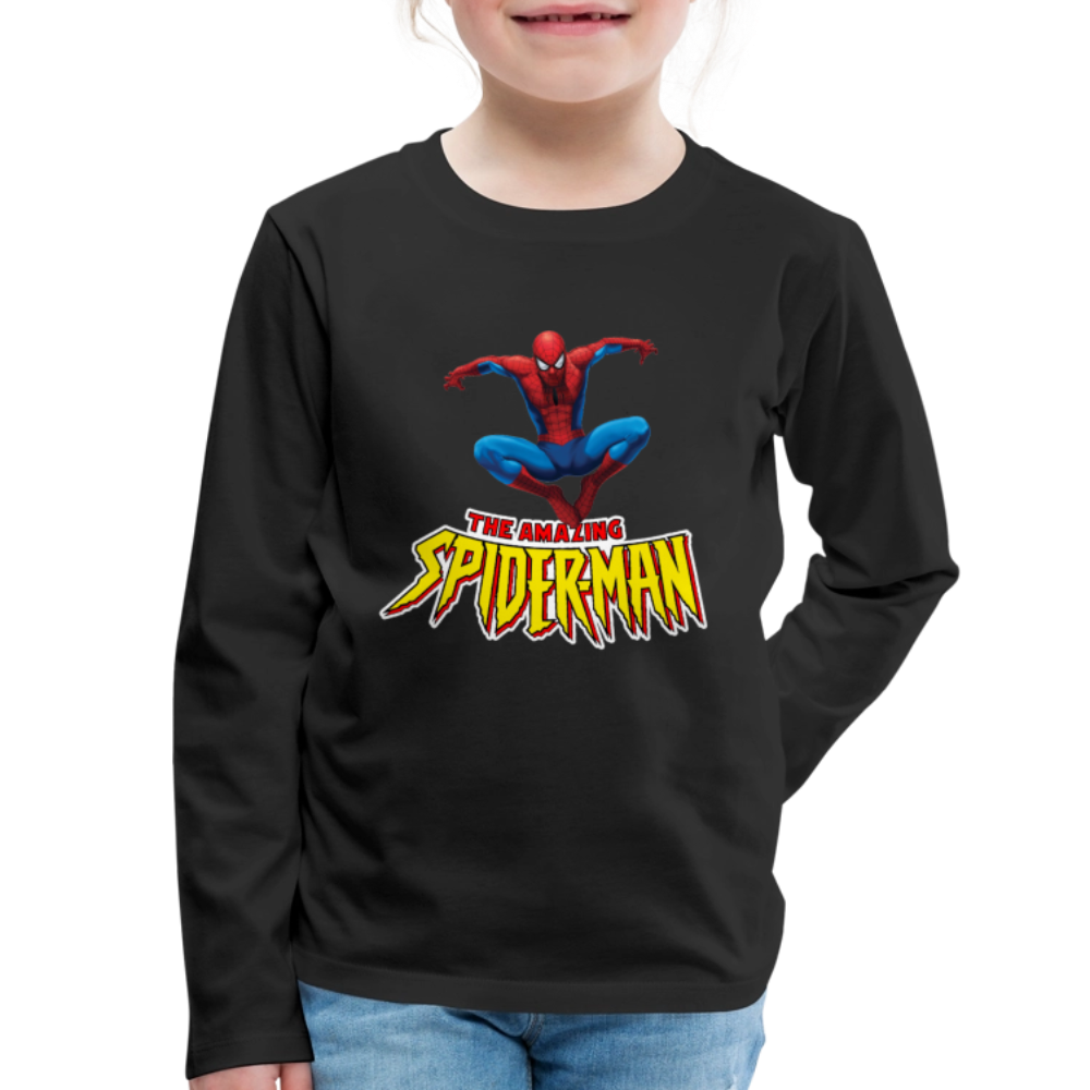 Kids' Premium Long Sleeve T-Shirt - black