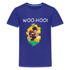 Kids' Premium T-Shirt- Mario - royal blue