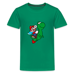 Kids' Premium T-Shirt- Mario - kelly green