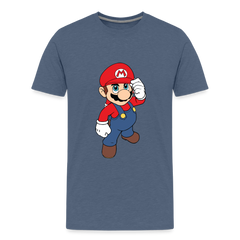 Kids' Premium T-Shirt-mario - heather blue
