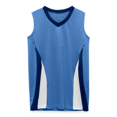 Augusta Girls' Tornado Jersey - carolina blue/navy/white