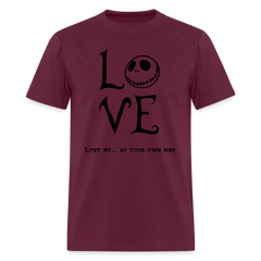 Men's T-Shirt | LOVE - burgundy