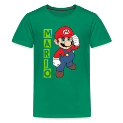 Kids' Premium T-Shirt-mario - kelly green
