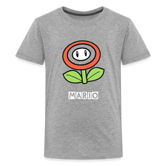 Kids' Premium T-Shirt- mario - heather gray