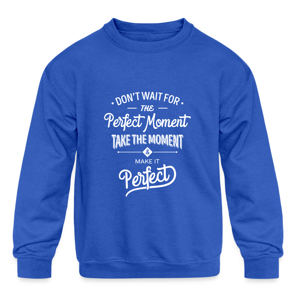 Kids' Crewneck Sweatshirt - royal blue