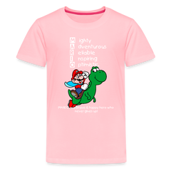 Kids' Premium T-Shirt- Mario - pink