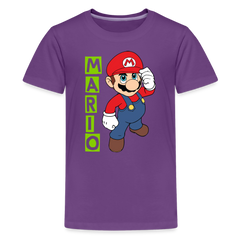 Kids' Premium T-Shirt-mario - purple