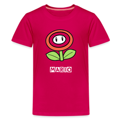 Kids' Premium T-Shirt- mario - dark pink