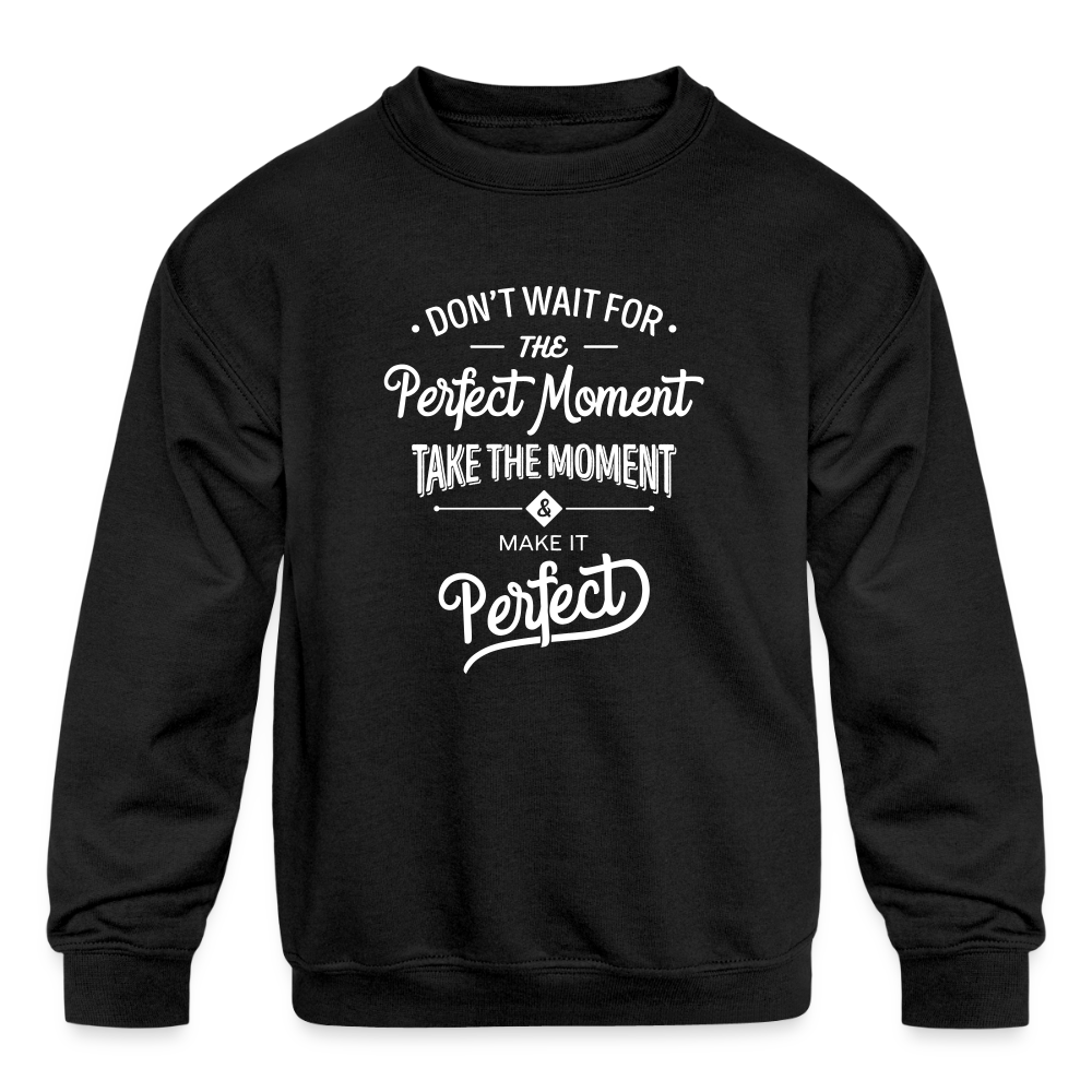 Kids' Crewneck Sweatshirt - black