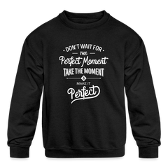 Kids' Crewneck Sweatshirt - black
