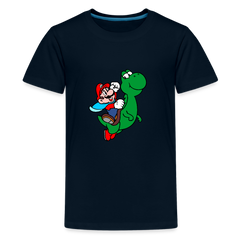 Kids' Premium T-Shirt- Mario - deep navy