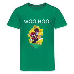 Kids' Premium T-Shirt- Mario - kelly green
