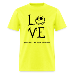 Men's T-Shirt | LOVE - safety green