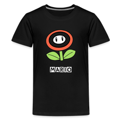 Kids' Premium T-Shirt- mario - black