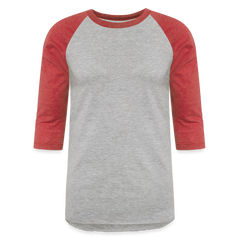Baseball T-Shirt - heather gray/red