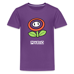 Kids' Premium T-Shirt- mario - purple