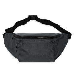 Large Crossbody Hip Bag - charcoal gray