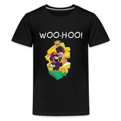 Kids' Premium T-Shirt- Mario - black