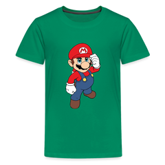 Kids' Premium T-Shirt-mario - kelly green