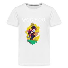 Kids' Premium T-Shirt- Mario - white