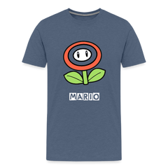 Kids' Premium T-Shirt- mario - heather blue