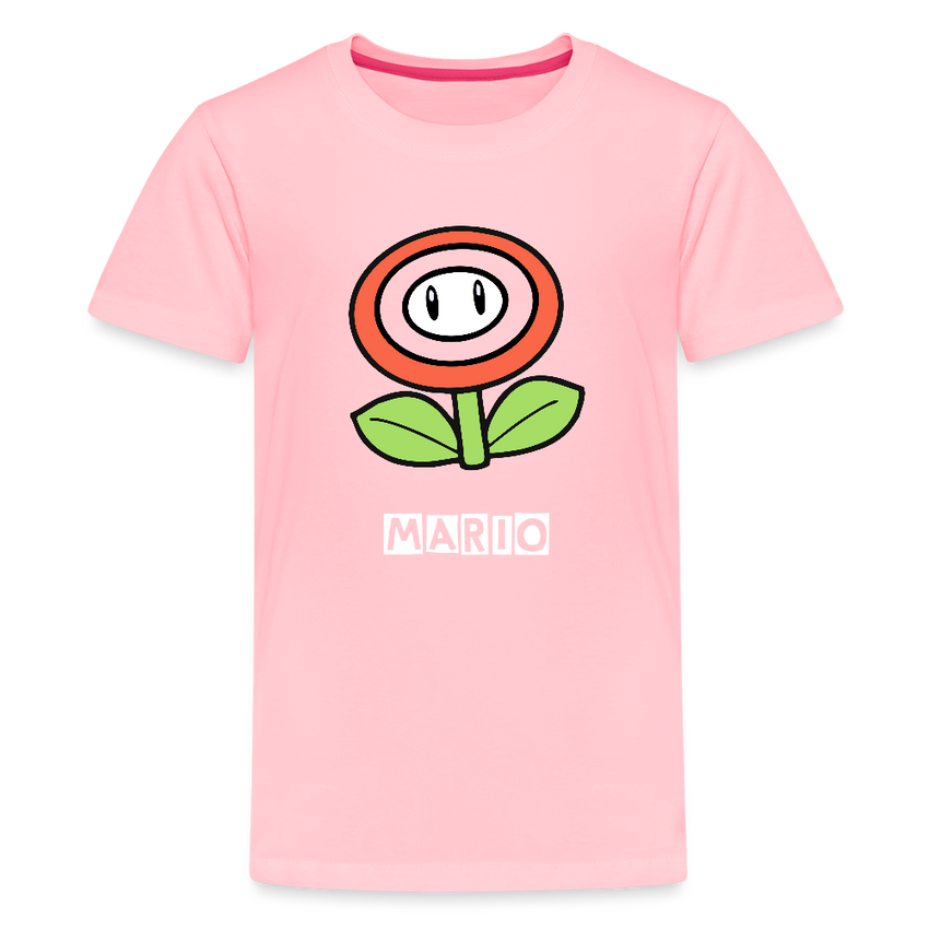 Kids' Premium T-Shirt- mario - pink