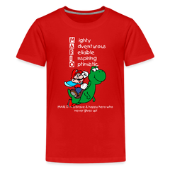 Kids' Premium T-Shirt- Mario - red