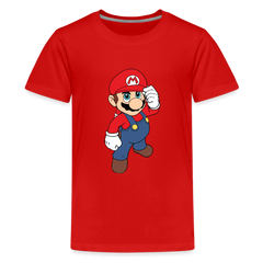 Kids' Premium T-Shirt-mario - red