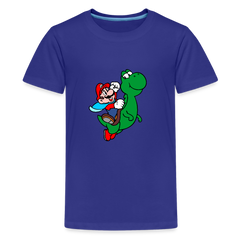 Kids' Premium T-Shirt- Mario - royal blue