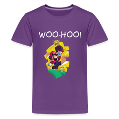 Kids' Premium T-Shirt- Mario - purple