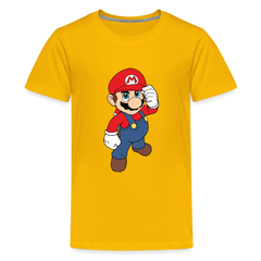 Kids' Premium T-Shirt-mario - sun yellow