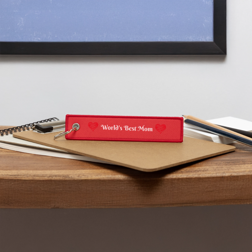 Jet Tag Keychain - red