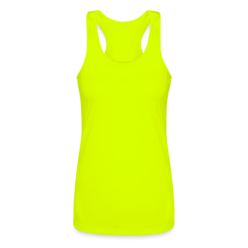 Women’s Performance Racerback Tank Top - neon yellow