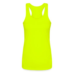 Women’s Performance Racerback Tank Top - neon yellow