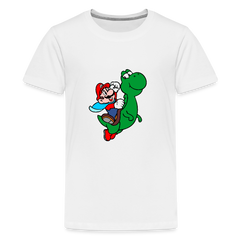 Kids' Premium T-Shirt- Mario - white