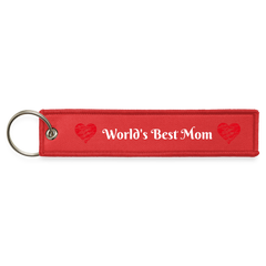 Jet Tag Keychain - red