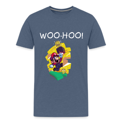 Kids' Premium T-Shirt- Mario - heather blue
